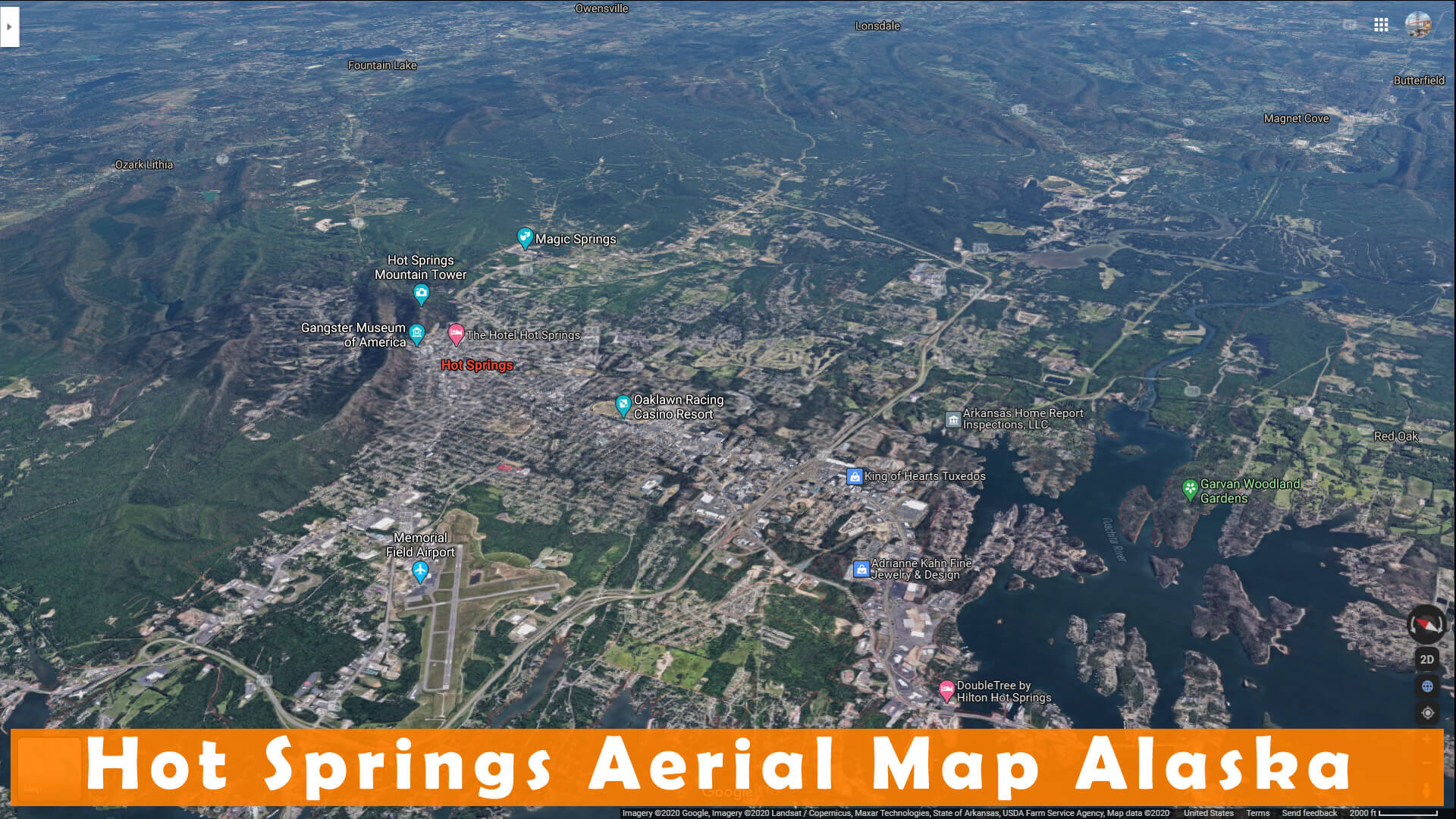 Hot Springs Aerial Map Alaska